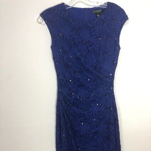Ralph Lauren Navy Sparkle Dress